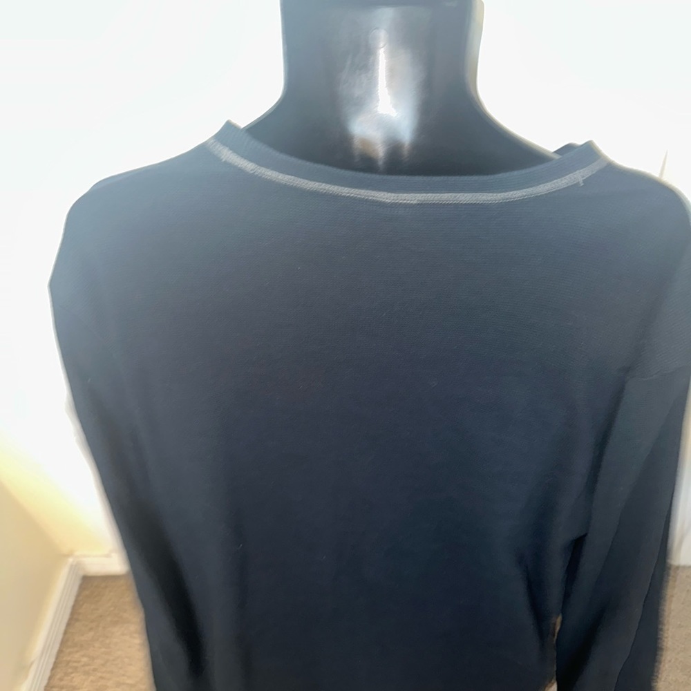Men’s pre own as is Puma long sleeve thermal black shirt lifestyle 2XL XXL - Picture 2 of 4